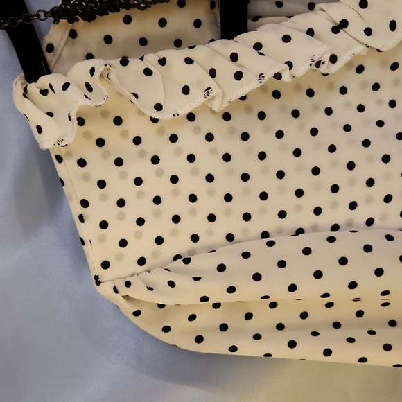 *EUC* VTG Free People Womens Polka Dot Blouse. Sz S.P - Picture 13 of 14